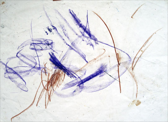 Sita 0102, 2008, Wachsmalstift auf Papier