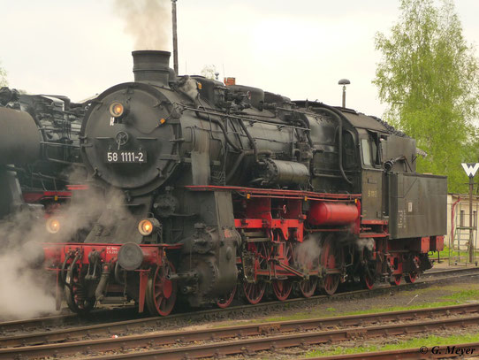 Früher auf den Strecken des Erzegbirges unterwegs, gehört die Lok heute den Ulmer Eisenbahnfreunden und ist deutschlandweit im Sonderzugeinsatz unterwegs