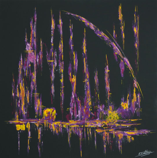 Œuvre abstraite Révolution, réalisée par Eric Black Delahaye