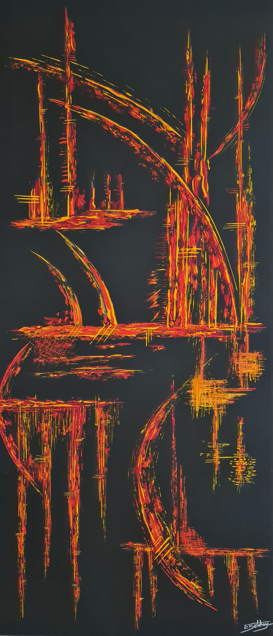 Œuvre abstraite Espièglerie, réalisée par Eric Black Delahaye
