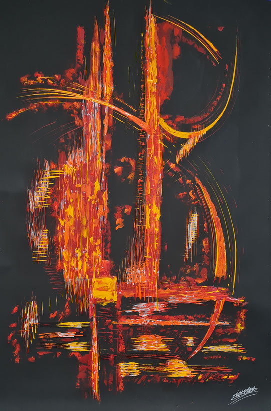 Tableau d'art contemporain Ouverture par Eric Black Delahaye