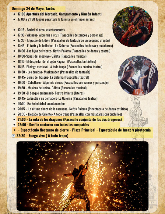 Programa del Mercado Medieval de Vicalvaro