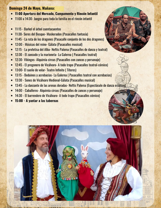 Programa del Mercado Medieval de Vicalvaro