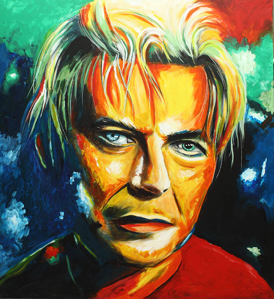 David Bowie am 12.01.2016 gemalt! Art, Kunst, Acrylic, Original
