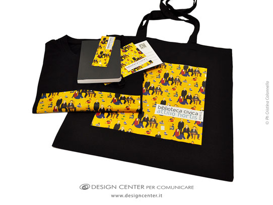 Taccuini bookshop - t-shirt e shopper per museo, merchandising per mostre - Art capsule 