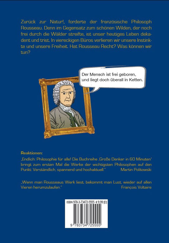 Buchcover von Buch über Rousseau