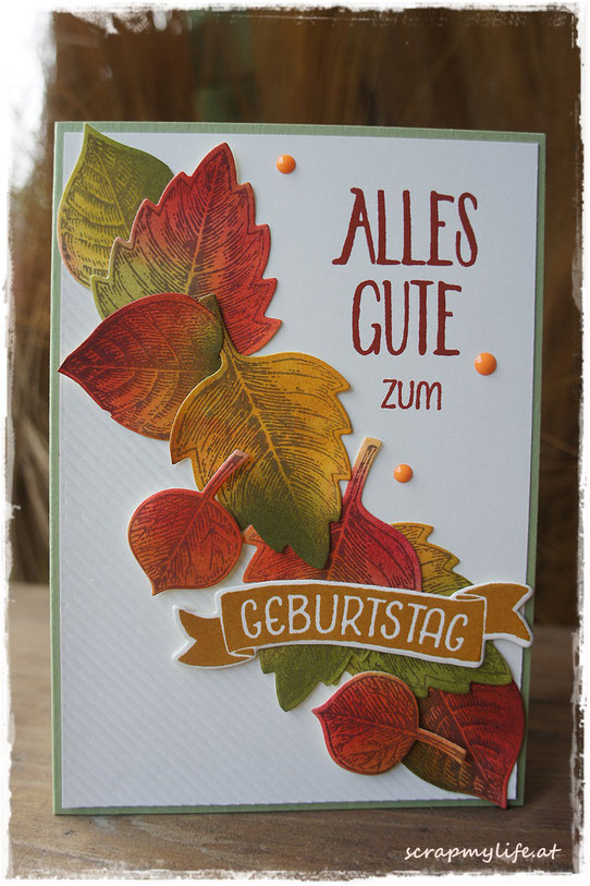 stampin up - vintage leaves - grüße rund ums jahr