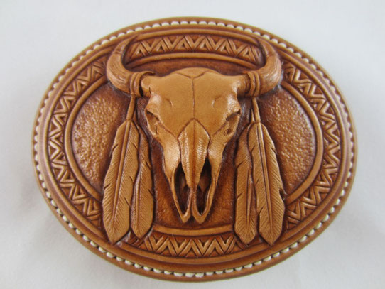ビンテージ　バッファロー　ベルト　　 バックル ベルトバックル（バッファローの角の付け根）