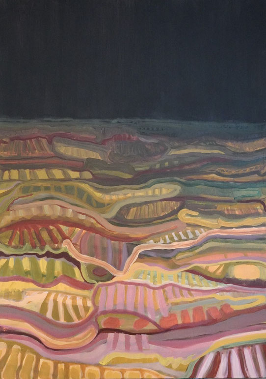 Tellurique 2, 2015 Acryl auf Leinwand 140x100