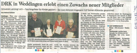 Neue Mitglieder am 28. Februar 2013