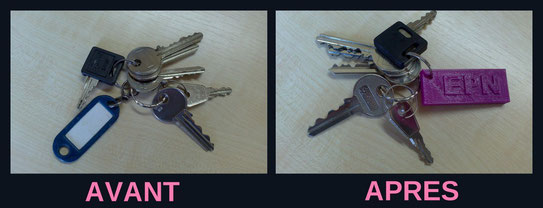 Avant j'avais un porte-clés classique... mais ça, c'était avant !