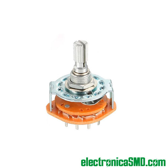 interruptor switch selector rotativo 2p6c 2 polos 6 contactos, interruptor switch selector rotativo 2p6c 2 polos 6 contactos guatemala, selector guatemala, switch interruptor selector rotativo