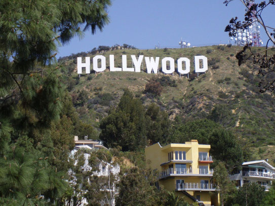 De stad van de televisie- en filmstudios prijkt haar naam hoog en groot in de Hollywood hills.