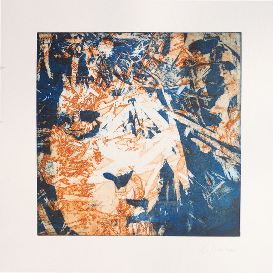Portrait, Photopolymerdruck von Katharina Lechner, Atelier tiefdruckArt