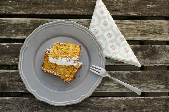 Möhrenkuchen mit Marzipan