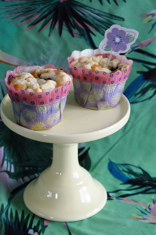 Blaubeer-Muffins mit Streuseln