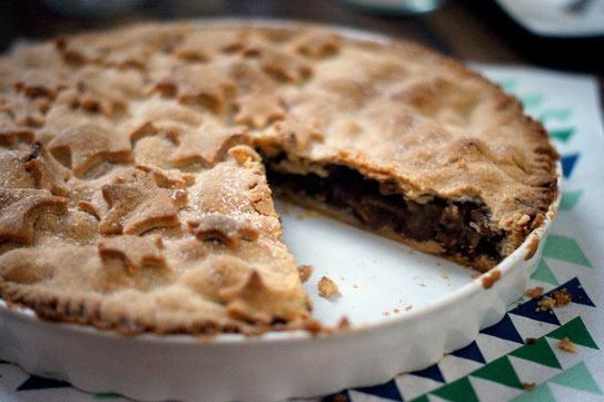 Apfel-Toffee-Pie