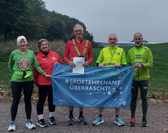 Isabelle, Antje, Horst, Heinz und Mario (von links nach rechts)