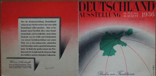 Herbert Bayer, Ausstellungsbroschüre „Deutschland“, 1936