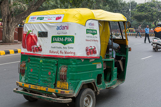 Touctouc dans les rues de Jaipur.