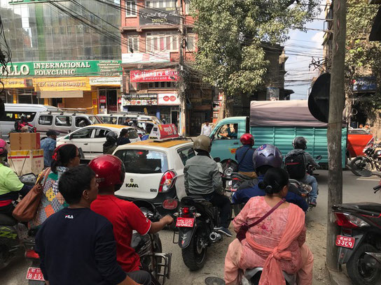 Verkehr in Kathmandu