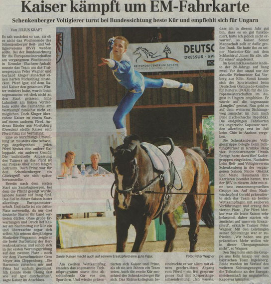 Veröffentlicht mit freundlicher Genehmigung. Quelle: Leipziger Volkszeitung vom 10. Mai 2007 | Regionalausgabe "Delitzsch-Eilenburg"