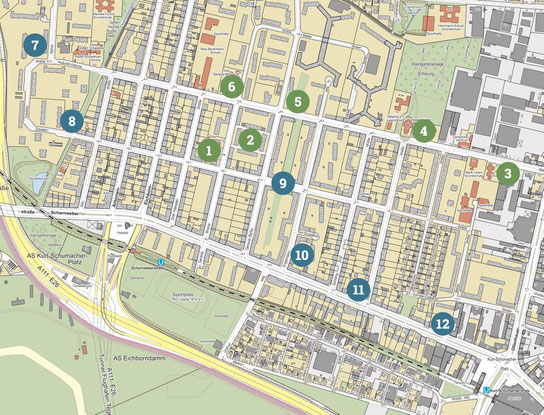 Kartengrundlage: Bezirksamt Reinickendorf von Berlin, Fachbereich Vermessung (Hrsg.)