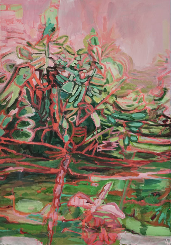 La libellule, 2025 Acryl auf Leinwand 
