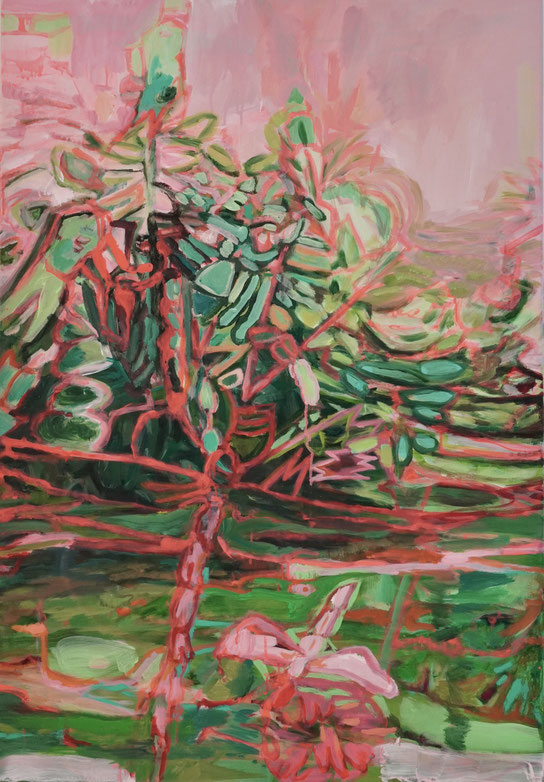 La libellule, 2025 Acryl auf Leinwand 117x80