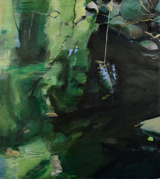 ﻿ am Ciuffenna 2012 100 x 90 cm Öl / Leinwand