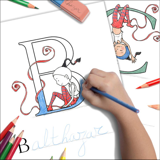 coloriages Timeliot - Lettres de l'alphabet