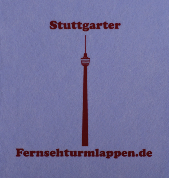 Stuttgarter Fernsehturmlappen für ein strahlendes Zuhause. Stuttgarterinnen und Stuttgarter putzen spülend von alleine. 