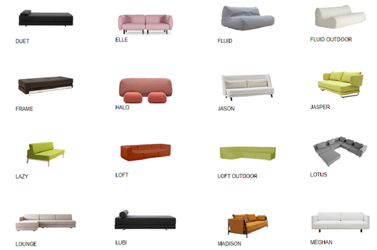 Softline Sofas aus Daenemark