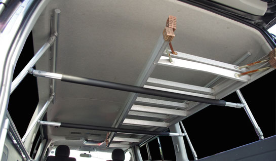ハイエース用の棚として便利な車内用キャリアです。トランポプロ商品