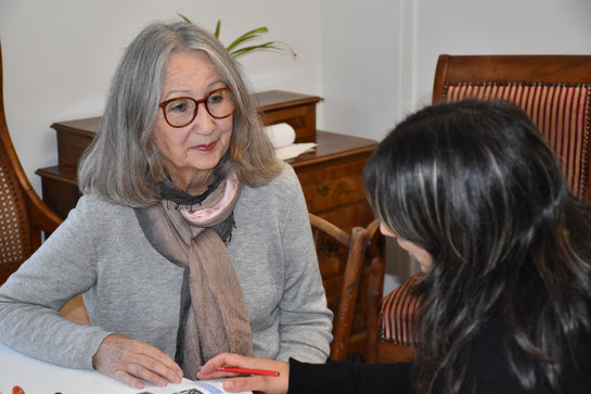 Denise Lüscher im Gespräch mit Manal Suliman (Bild: zvg)