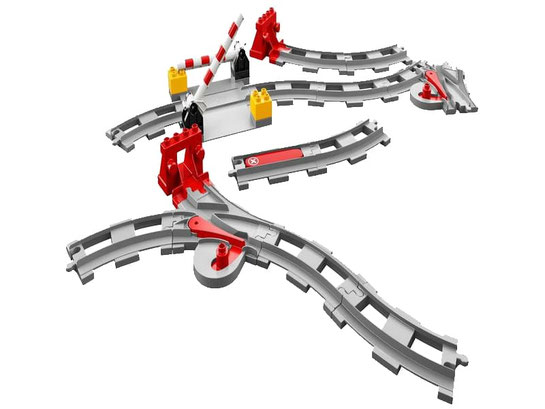 Im Paket Lego 10882 Eisenbahn Schienen SET sind 17 Einzelteile enthalten.