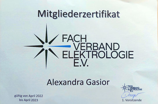 Mitgliedsurkunde FE