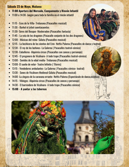 Programa del Mercado Medieval de Vicalvaro