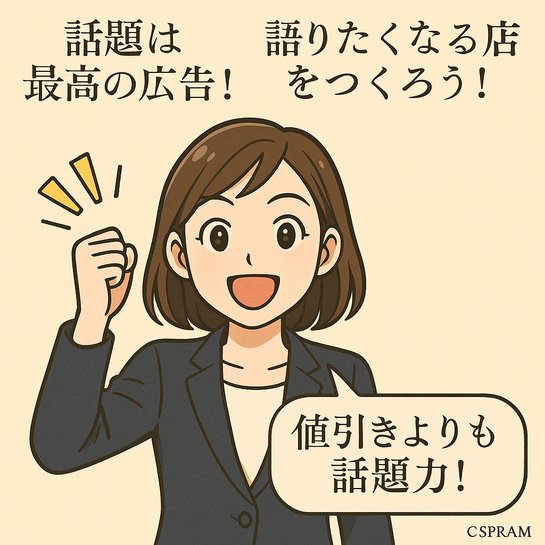 小売店と飲食店の話題づくりの切り口