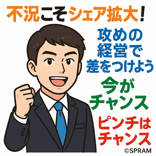 不況下はシェアを伸ばすチャンス