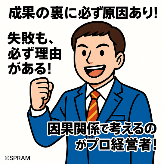 よい成果も悪い結果も因果関係で整理しよう