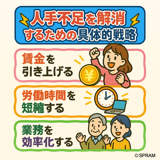 人手不足を解消するための戦略的視点