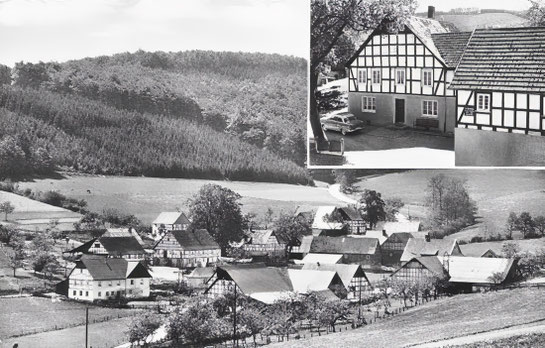 Postkarte der Fremdenpension Gerke in Dormecke