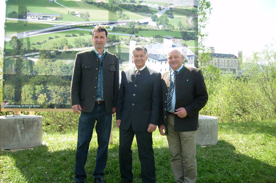 Bezirksparteiobmann Albert Royer-LR. Dr. Gerhard Kurzmann-GK. Ernst Schachner