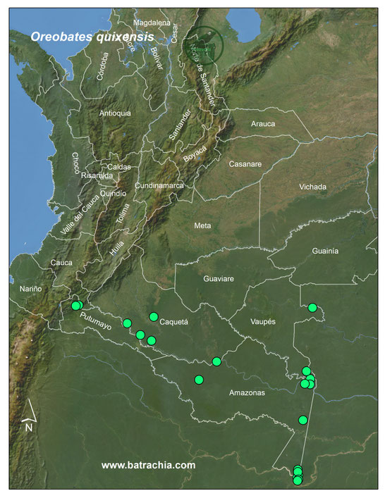 Lista y Mapas Anfibios de Colombia