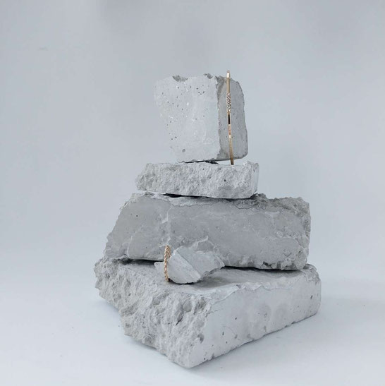 Textured Eroded Concrete Jewellery Photo Prop Kit of 5 by PASiNGA