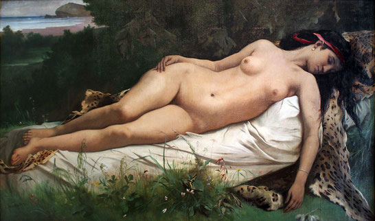 Anselm Feuerbach: ruhende Nymphe, 1870, germanisches Nationalmuseum Nürnberg