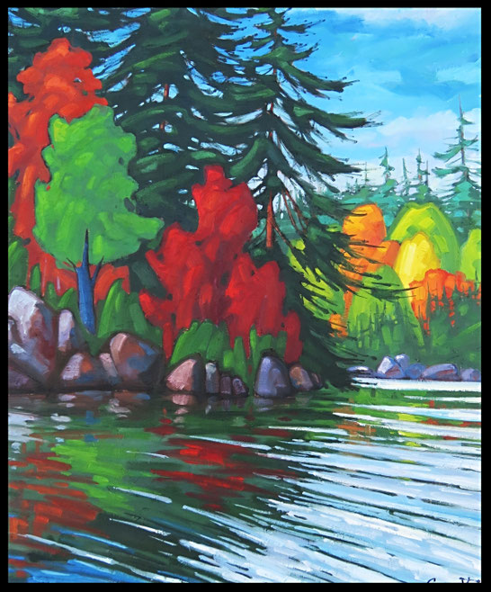 Intemporel Huile sur toile 48x40