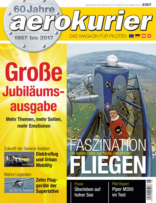Das Thema Zukunft stand in der Jubiläums-Ausgabe des aerokurier im Mittelpunkt.