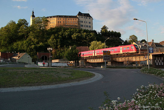 Ausfahrt aus dem Greizer Schlossbergtunnel.